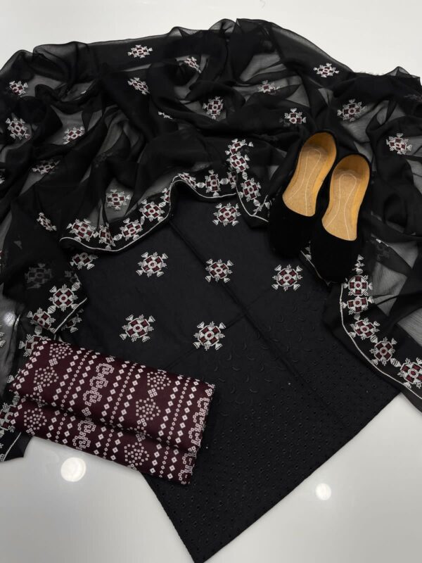 Cross Stitch Work Lawn Dress