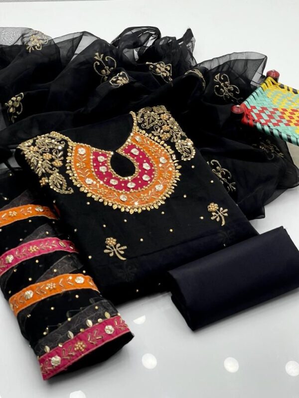 Unstitch Organza 3 PC