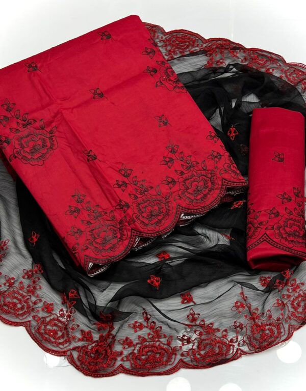 Unstitch Lawn 3 PC(Cut Work)